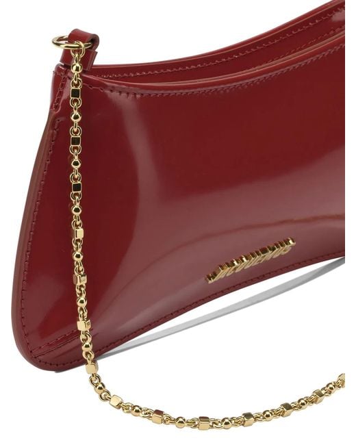 Jacquemus Red "Le Petit Bisou Chaine" Small Shoulder Bag