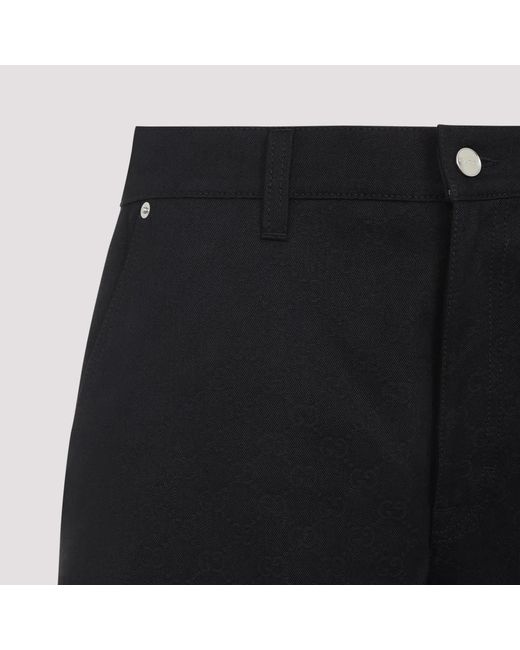Gucci Black Short Gg Jacquard for men