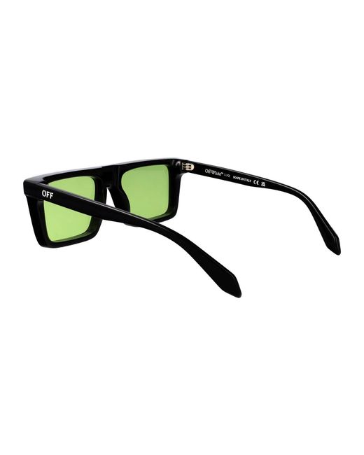 Off-White c/o Virgil Abloh Green Shiny Acetate Sunglasses