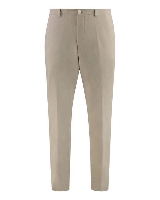 Boss Gray Wool Blend Trousers for men