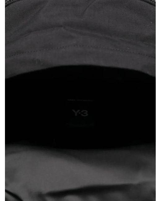 Y-3 Black Logo-Embellished Backpack