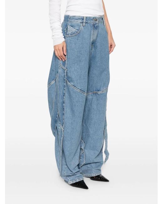 The Attico Blue Denim Cotton Jeans