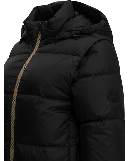 Burberry Black "Langdale" Short Down Jacket