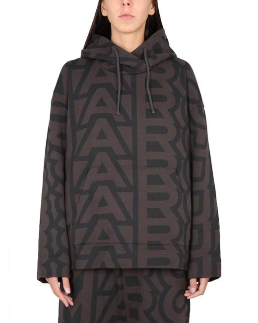Marc Jacobs Gray Monogram Logo Sweatshirt