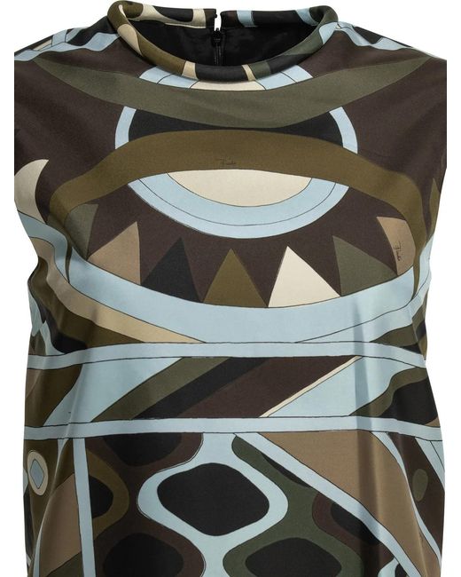 Emilio Pucci Black "Vivara" A-Line Dress
