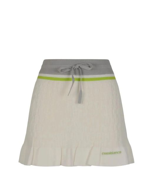 Casablanca White "Tennis" Mini Skirt