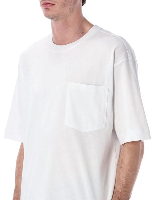 Dries Van Noten White Pocket T-Shirt for men