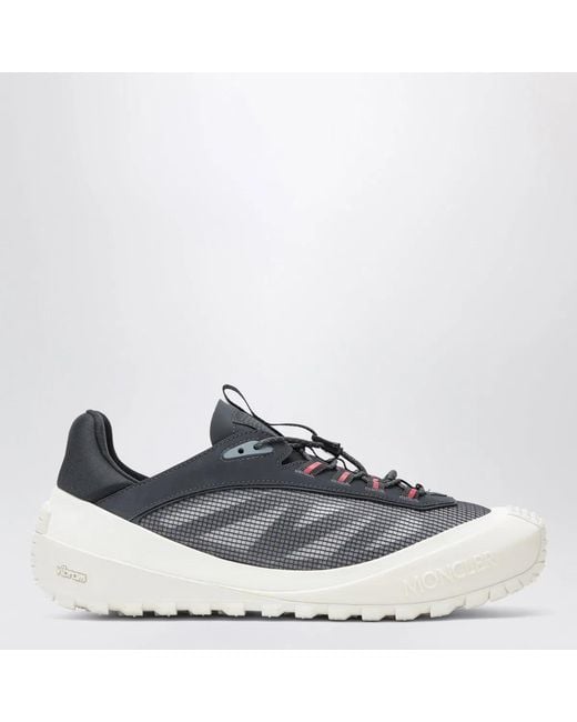 Moncler Blue Trailgrip Lp Suede And Nubuck Sneakers for men