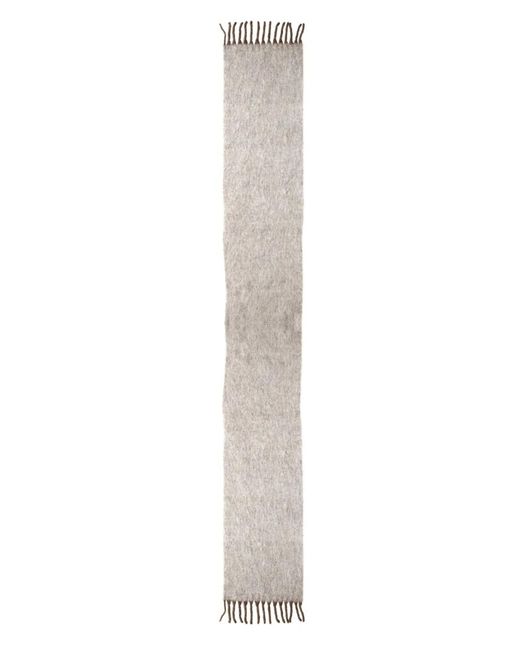 Ruslan Baginskiy White Wool Scarf