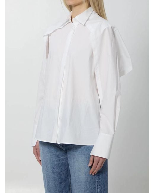 FEDERICA TOSI White Open Sleeve Shirt