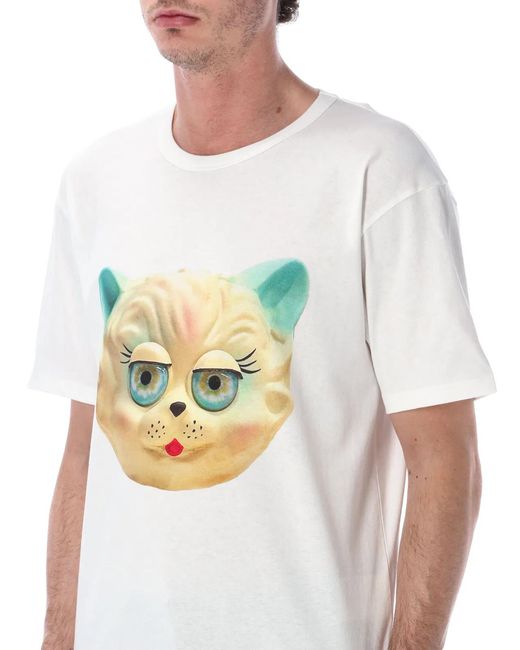 Valentino Garavani Gray Le Chat De La Maison T-Shirt for men