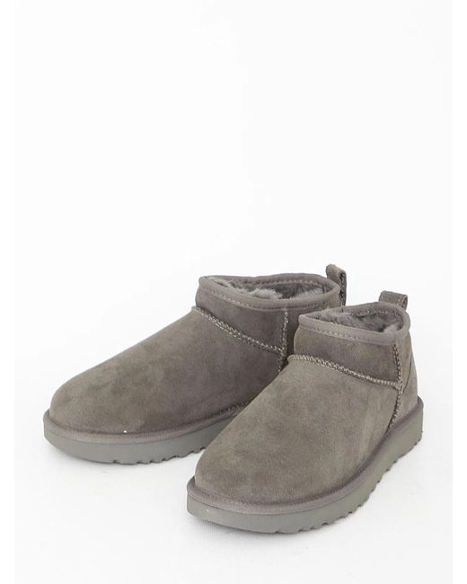 Ugg Gray Classic Ultra Mini