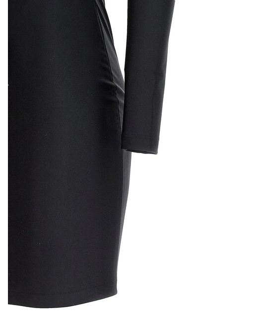 Balenciaga Black Cut-Out One Shoulder Dress