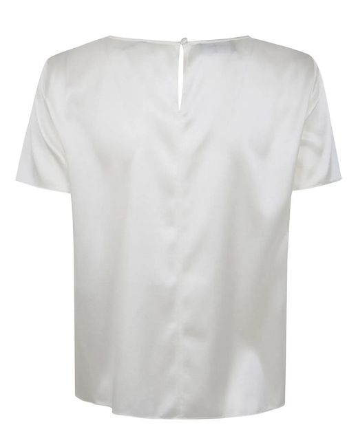 Emporio Armani White Silk Top