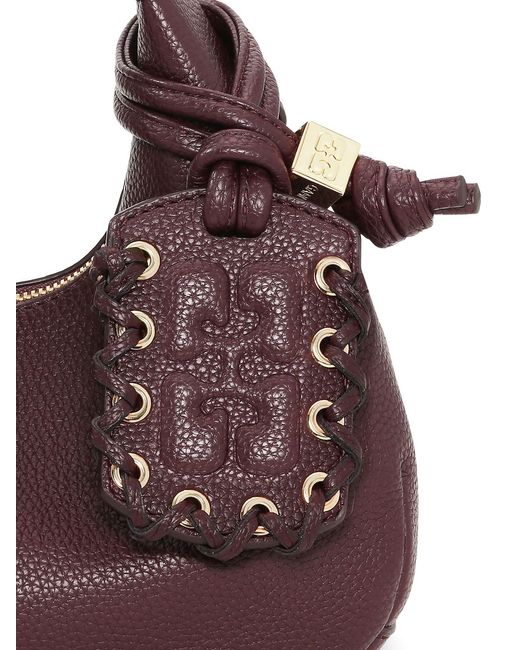 Ganni Purple Borsa Hobo Small