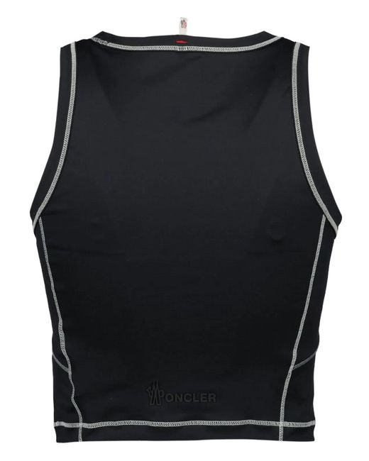 Moncler Black Polyamide Elastane Top