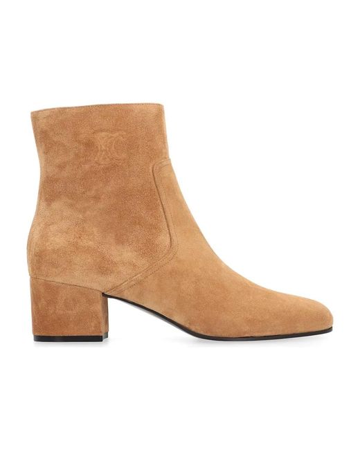 Céline Natural Havana Calf Zipped Boot