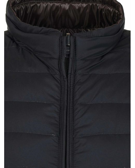 Herno Brown Polyamide Reversible Gilet for men