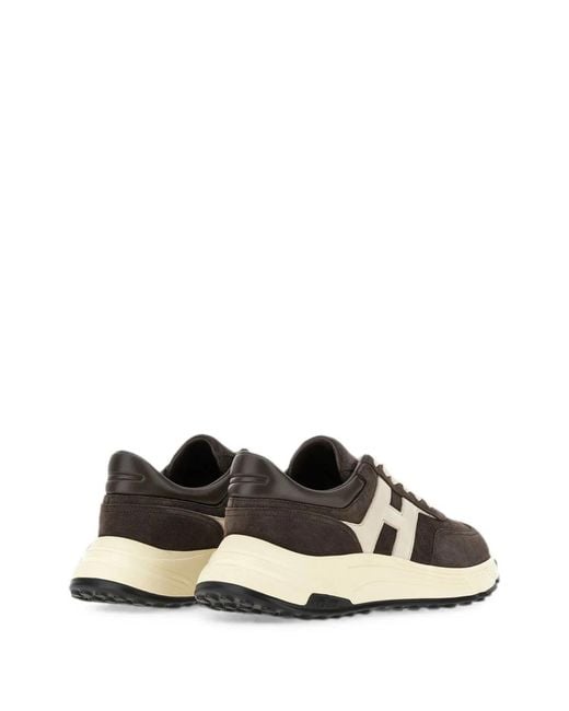 Hogan Brown Hyperlight Allacciato H Trainers – – Leather – for men