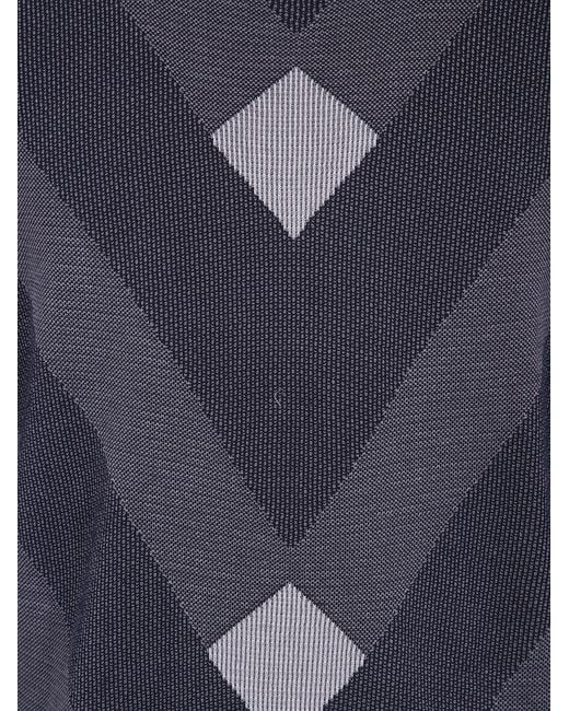 Emporio Armani Blue Round Neck Sweater for men