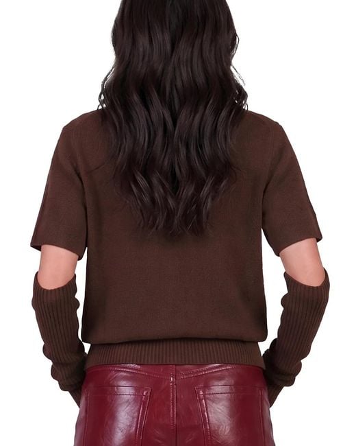 FEDERICA TOSI Red Sleeve-Top Shirt