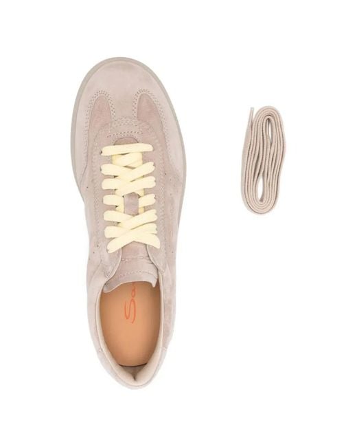 Santoni Pink "Oly" Sneakers