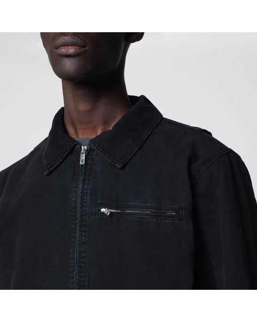 Represent Black Longsleeve Zipup Cotton Jacket for men