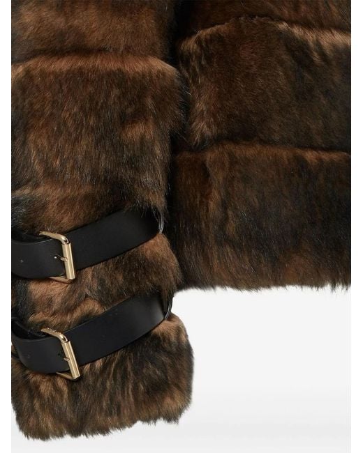 Fendi Brown Lambskin Fur Shearling Jacket