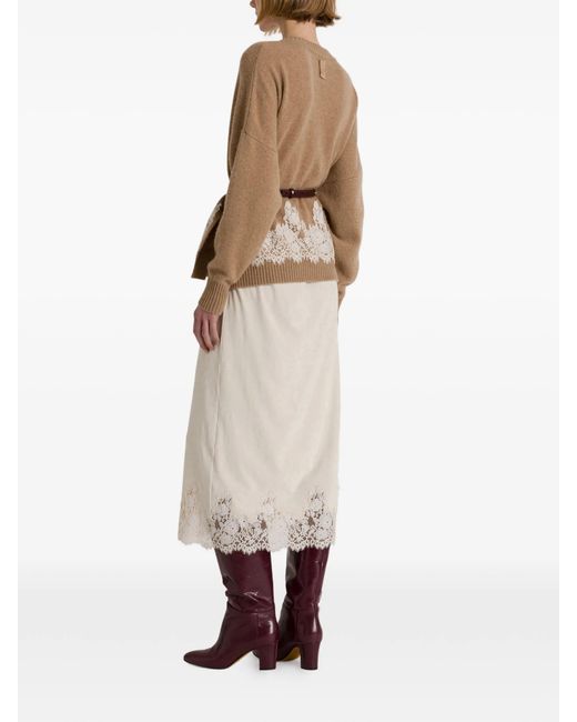 Alberta Ferretti Natural Maglia