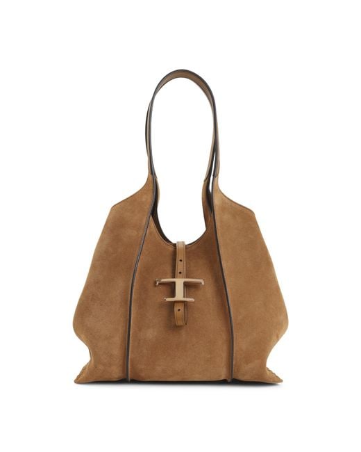 Tod's Brown Camello T Timeless Small Bag