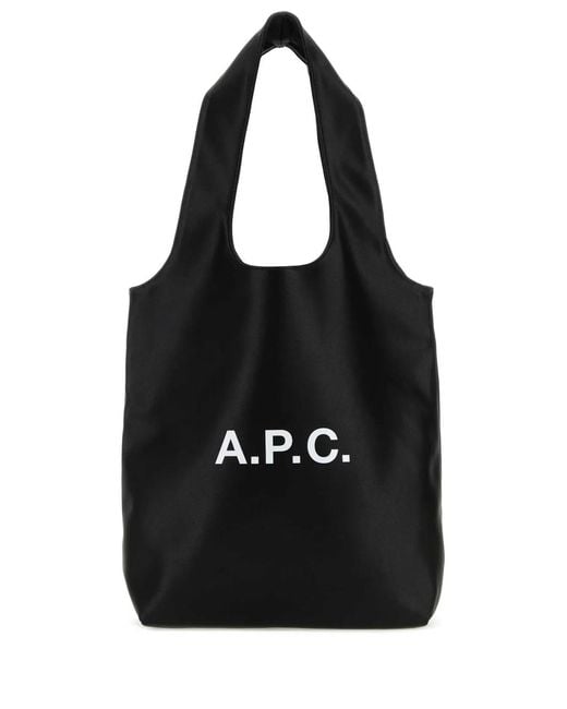 A.P.C. Black Ninon Small Tote Bag