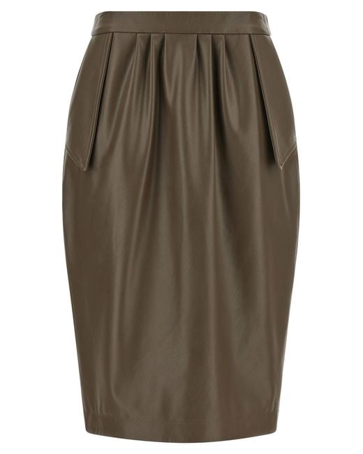 Stella McCartney Green High Waist Skirt