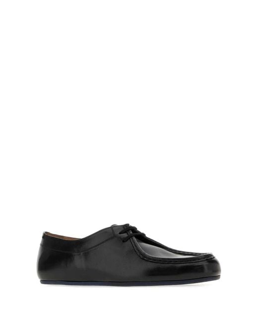 Jil Sander Black Derby Shoes for men