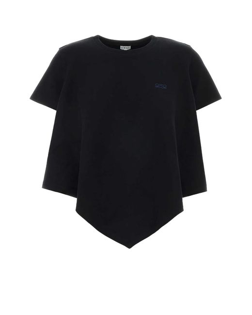 Loewe Black Cotton Blend T-Shirt