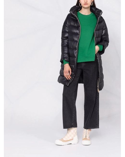 Herno Black Matilde Midi Down Jacket