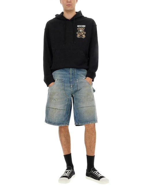 Moschino Couture Blue Denim Shorts for men