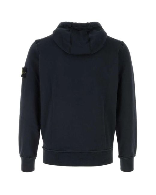 Stone Island Blue Hoodie Sweater for men