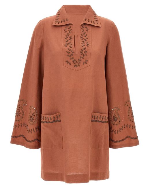 Fortela Brown 'Genevieve' Dress