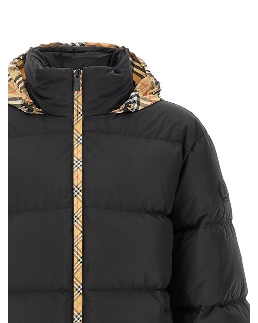 Burberry Black 'Snowdon' Down Jacket for men