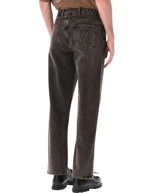 Represent Black R2S Split Denim Jeans for men