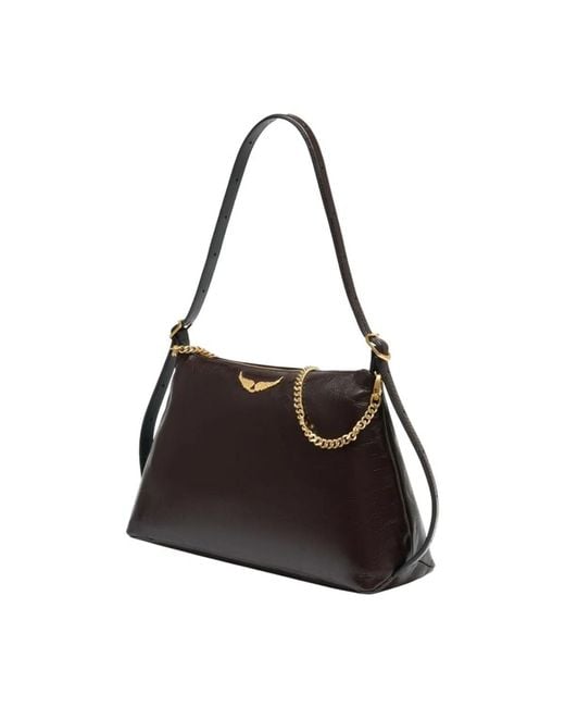 Zadig & Voltaire Black Zadig&Voltaire Jim Vintage Shoulder Bag