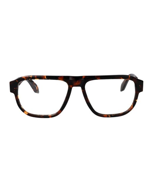 Off-White c/o Virgil Abloh Black Shiny Dark Havana Acetate Glasses