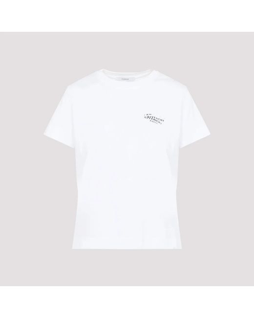 Givenchy White Logo-Printed Tee