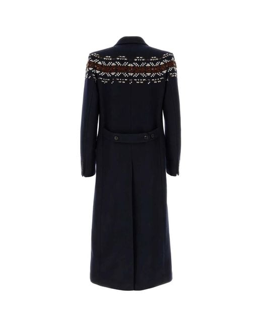 Dries Van Noten Black 00050-Ralor Emb 4216 M.W.Coat for men