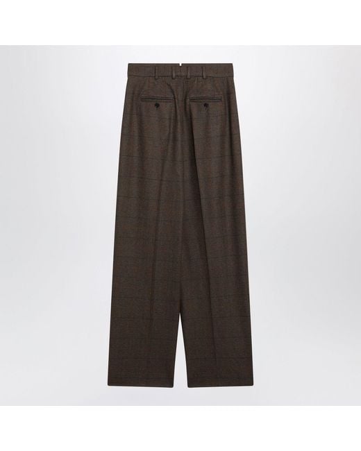 Loro Piana Gray Checkpattern Trousers