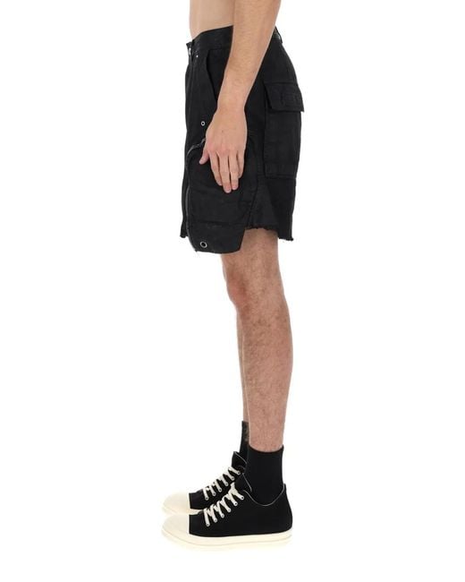 Rick Owens Black "Bauhaus" Shorts for men