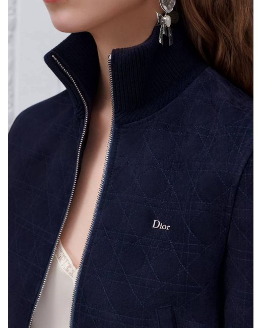 Dior Blue Leather Jacket