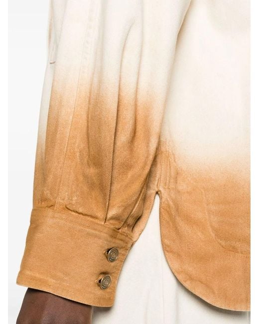 Alanui Natural Bright Hues Denim Overshirt