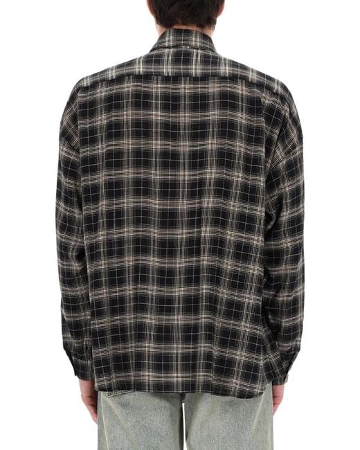 sunflower Black Camicia A Quadri for men