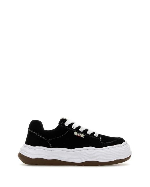 Maison Mihara Yasuhiro Black Oliver Original Sole Suede Low Top Sneaker for men